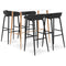 Swen Studio -  5 Piece Bar Set White and Black
